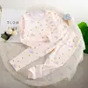 Outono Infantil Crianças Médias e Grandes Algodão Lycra Sem Costura Roupa Íntima Infantil Conjunto Roupas de Casa Outono para Meninos Calças de Outono Pijama para Meninas