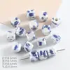 Acessórios para Joias DIY Contas Soltas Quadradas Vibrantes de 8mm Materiais para Colar Contas Cerâmicas Quadradas com Furo Reto Acessórios para Roupas