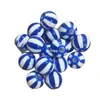 Contas Redondas Acrílicas Bicolores Material para Miçangas Artesanais DIY Pulseira Colorida Caseira Colar Pingente Joias Contas Soltas