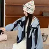 Chaqueta dulce con lazo estilo coreano para niñas, nueva colección otoño 2026, cortavientos con capucha de corte holgado en bloques de color para niños mayores