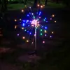 Luzes de Fogo de Artifício LED Solares Luzes de Ambiente para Jardim Externo Luzes de Varanda Luzes Coloridas Cordões de Luz Transfronteiriços Super Brilhantes Natal