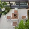 Juego de muebles de exterior para jardines de villas, patios al aire libre, balcones, patios traseros, cafeterías y salones de té de ocio