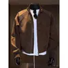 Chaqueta de retazos deconstruida de piel sintética, nueva chaqueta corta de motociclista para hombre de otoño/invierno, moderna y elegante, chaqueta de béisbol americana