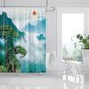 Cortina de ducha impermeable impresión digital patrón de alta definición mampara de baño cortina de ducha decoración de habitación se puede determinar