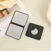 Espejo de maquillaje plegable con logo personalizable, espejo portátil de doble cara, espejo plegable lindo, espejo de mano, mini espejo para que los estudiantes se retocen el maquillaje