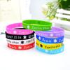 Pulsera de la NBA con el logo de Kobe James, Curry e Irving, pulsera deportiva de silicona para la mano, joyería al por mayor