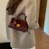 Bolso Cuadrado Pequeño de Mano de Nicho Simple 2025 Otoño e Invierno Nuevo Estilo Coreano Bolso de Hombro Casual de Moda Bolso Cruzado de Gama Alta