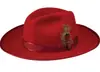 Venta al por mayor de fábrica sombrero de jazz casual transfronterizo nuevo de lana pura cinta de lazo decorativa sombrero de fieltro de oveja