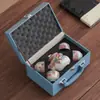 Juego de Té Kung Fu 2026 Nuevo Modelo Lujo Ligero Set de Regalo de Gama Alta Estilo Chino Cerámica Ru Caja de Regalo para Oficina y Negocios
