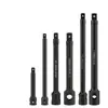 Barra de extensión de vaso personalizada, accesorios de barra de extensión para llave eléctrica neumática, barra de extensión de acero al cromo-molibdeno para reparación de automóviles, barra de extensión de vaso negra