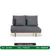 Sofá Nórdico de Exterior Combinación Ratán Teca Impermeable Protector Solar Hotel Villa Patio Ocio Mesa de Centro Muebles de Terraza