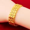 Joyería de oro de venta caliente europea y americana cadena de reloj para hombre de 15.5 mm chapada en color oro de 24 quilates no se decolora por mucho tiempo pulsera de oro de arena de Vietnam