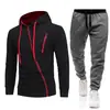 Nuevo Suéter para Hombre para Exterior Deportivo Casual con Cremallera Set