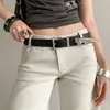 Cinto de Guerreiro Espada Quebrada Estilo Velho Oeste Punk Retro com Escultura de Espada para Mulheres com Design Único para Combinar com Jeans