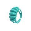 Moda europea y americana de moda anillo simple de metal pintado en aerosol anillo apilable de color sólido toma callejera en stock venta al por mayor de fábrica