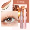 Lápiz de sombra de ojos de dos colores degradado Cahill polvo de brillo perlado color tierra no es fácil de desvanecer maquillaje palito de sombra de ojos perezoso