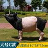 Adornos de cerdo de simulación para exteriores, patio, jardín, bosque, granja, animal, escultura de resina, artesanía decorativa de FRP, modelo