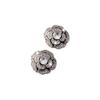 Brincos estilo Chanel Camellia cheios de diamantes vazados Brincos sociais pop-up de alta qualidade, elegantes e luxuosos para mulheres
