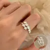 Anillos Florales Frescos y Sencillos para Mujer, Moda Dulce y Genial, Anillos Abiertos de Mariposa Versátiles y Elegantes, Exquisitos Anillos Apilables para el Dedo Índice, Modernos
