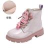 Botas Martin Femininas Outono e Inverno 2026 Nova Moda Botas Infantis para Crianças Maiores Botas Simples de Princesa Botas Curtas de Couro para Meninas Pequenas