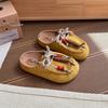 Sapatos Femininos Retro Birkenstock Meia-Chinelos para Usar na Rua Novidades Primavera & Outono 2025 Sola Macia Antiderrapante Estilo Coreano Sapatos Estilo Masculino