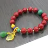 Contas de vidro que preservam a cor, pulseira de cristal pendente pequena e fresca, pulseira de casal para homens e mulheres, estilo étnico, pequena mercadoria de venda quente por atacado