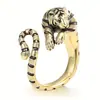 Anillo de Tigre de Aleación, Tamaño Ajustable, Superventas Transfronterizo, Moderno y a la Moda, Venta Directa del Fabricante
