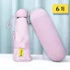Mini paraguas cápsula UPF50+, paraguas publicitario con logo personalizado, portátil para uso tanto soleado como lluvioso, paraguas de protección solar al 50% de descuento del fabricante original