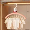 Perchero de almacenamiento con pinzas grandes, lindo y creativo, para uso doméstico, para secar calcetines y ropa interior, perchero de secado multifuncional a prueba de viento