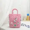 Bolsa de Silicona con Personaje de Dibujos Animados para Mujer Bolsito Lindo Pegamento Suave DIY Bolsas de Playa para Niñas Bolsa para Teléfono Móvil y Cosméticos