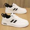 Sapatos Masculinos Outono Novo Respirável Versátil Branco Tênis Casuais Estudante Solado Grosso Sapatos Esportivos Sapatos Casuais Brancos Sapatos da Moda