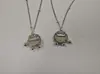 Collar con candado de paz estilo chino nuevo de plata de ley S925, collar con candado de paz de calcedonia auspicioso y que cumple deseos, cadena para la clavícula de diseño exclusivo