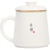 Taza de Oficina de Jade de Grasa de Oveja de Gama Alta Juego de Té de Cerámica Taza Blanca China Evento de Oficina de Conferencias Regalo de Apertura de Reunión Anual