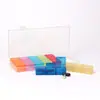 Caja de Medicamentos de 21 Compartimentos Caja de Pastillas Cápsulas Coloridas para Una Semana Portátil Portátil Gran Capacidad Múltiples Compartimentos Caja de Almacenamiento para Anzuelos de Pesca Pendientes
