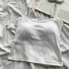 Camisola Estilo Coreano de Chica Popular Transfronteriza con Almohadillas de Sujetador Integradas, Espalda Hermosa, Se Puede Usar como Ropa Exterior, Top Corto de Tubo