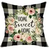 Fundas de Almohada de Venta Caliente Transfronteriza para Primavera y Verano, Decoración de Sofá con Mariposas Florales, Fundas de Almohada de Lino Venta Directa de Fábrica