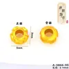 Accesorios de bricolaje de oro antiguo, cuentas enrolladas, cuentas sueltas, espaciador, oro roto, redondo, estrella de cinco puntas, luna, corazón de melocotón, cuentas de oro