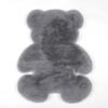 Tapete moderno simples espesso em formato de animal de desenho animado urso com imitação de pelo de coelho para sala de estar, quarto, tapete de entrada pode ser enviado por conta