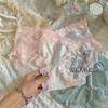 Roupas íntimas de renda francesa femininas desejo puro cetim amor bordado malha semitransparente cintura média seda amoreira fundo de entrepernas calcinhas femininas