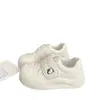 Zapatillas deportivas blancas de velcro, suela gruesa, color blanco lechoso para mujer, lindas y originales, nuevas de primavera/verano 2026, estilo coreano chic de nicho