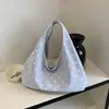 Bolsa Tote Grande de Lunares Sencilla para Mujer Verano 2026 Nicho Versátil Lunares Ab Hombro Lateral Bajo Brazo Bolso de Moda