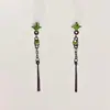 Pendientes de Gota de Agua Roja Silenciosos para Mujer, Estilo Dulce Fresco Gótico, Diseño de Nicho, Pendientes Únicos y de Alta Gama