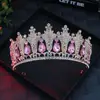 Corona Real de Diamantes Barrocos Tocado de Novia Corona de Pedrería Accesorios para Banquetes de Boda Desfiles de Moda Venta al por Mayor