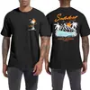 Camiseta Gráfica para Hombre Tuislay Casual Oversize Estampado de Letras Camisa de Playa Suelta Algodón Manga Corta t