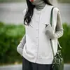 Colete Espesso com Bolsos para Mulheres, Estilo Versátil de Roupa de Trabalho para Outono e Inverno, Design de Bolso de Grande Capacidade, Top Jaqueta Quente Sem Mangas
