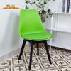 Cadeira Nórdica Eames, Cadeira Tulipa Simples, Cadeira de Plástico com Encosto Macio, Cadeira de Hotel, Cadeira de Jantar, Design Nórdico Simples