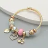 Pulsera Pan's de Acero Inoxidable Dorado de Moda, Pulsera Ajustable que No se Desvanece, Joyería de Pulsera Versátil de Gama Alta