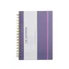 Cuaderno Noteory de 200 Páginas Grueso con Tapa de Cuero, Rayado, Espiral, Cuaderno Conveniente para la Oficina y el Estudio