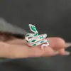 Anel Aberto Chiba Taiyin Ling Snake Anel Ajustável Feminino Leve Luxo Moda Mais Fácil de Combinar Joias de Estilo Étnico de Alta Qualidade