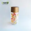 Lata de plástico pop de 850 ml, transparente, para alimentos, mascota, cacahuete, nuez, caramelo, salteado, comida liofilizada, lata de embalaje